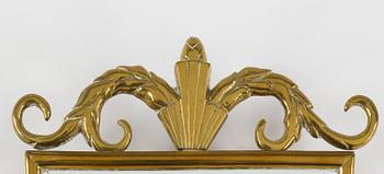 LARS HOLMSTRÖM, a pair of Swedish Grace brass wall-sconces, Lars Holmström Arvika,1920-30's.