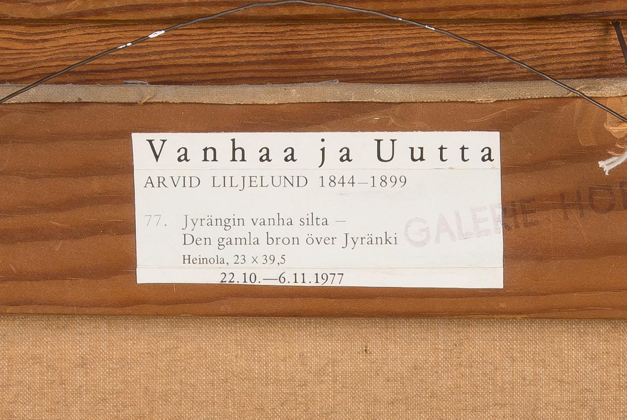 Arvid Liljelund, The Old Bridge over Jyränki.