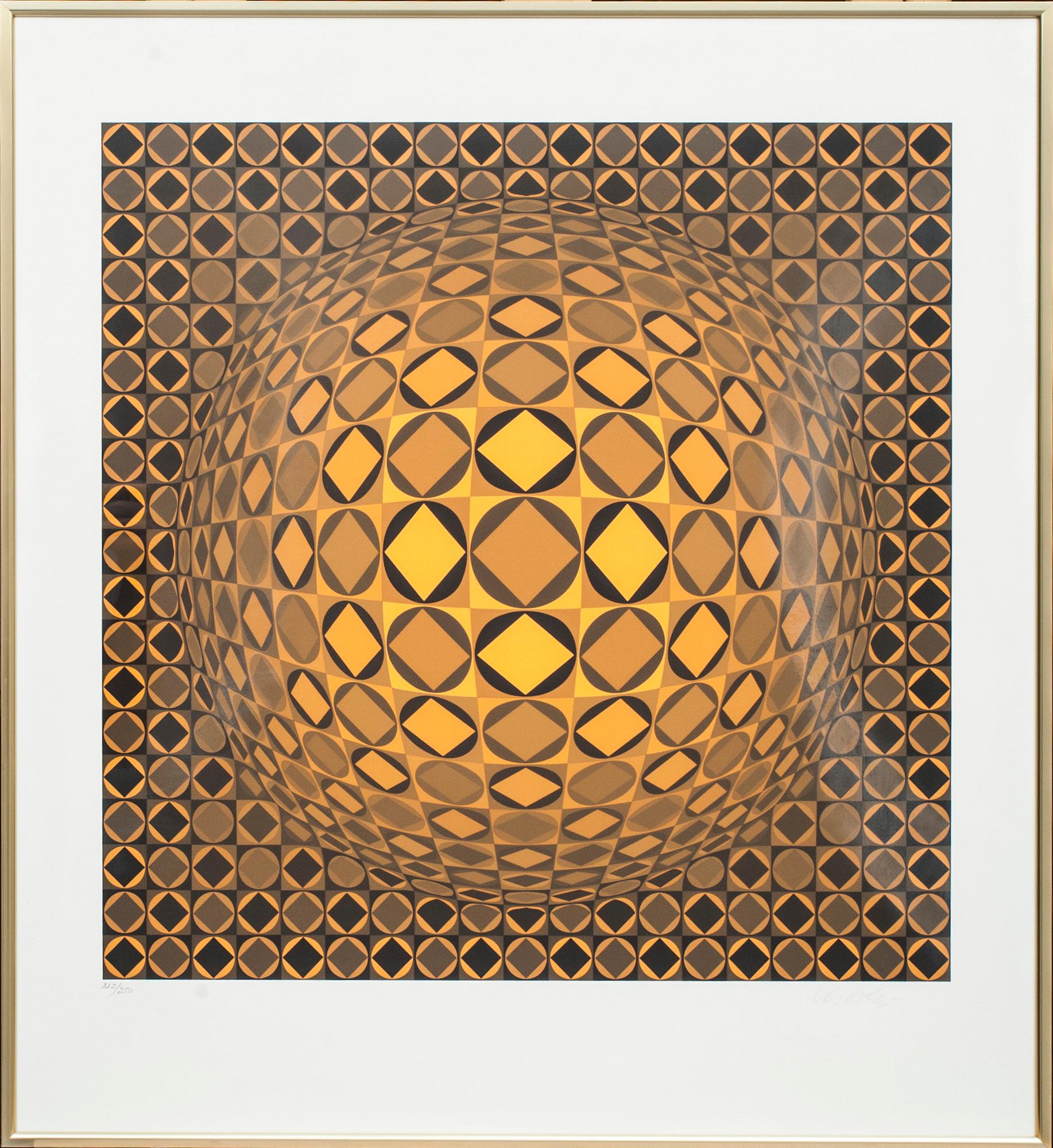 VICTOR VASARELY, färgserigrafi, signerad och numrerad 212/250.