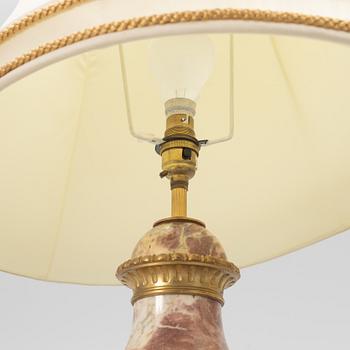 Table lamps, a pair, Louis XVI style, circa 1900.