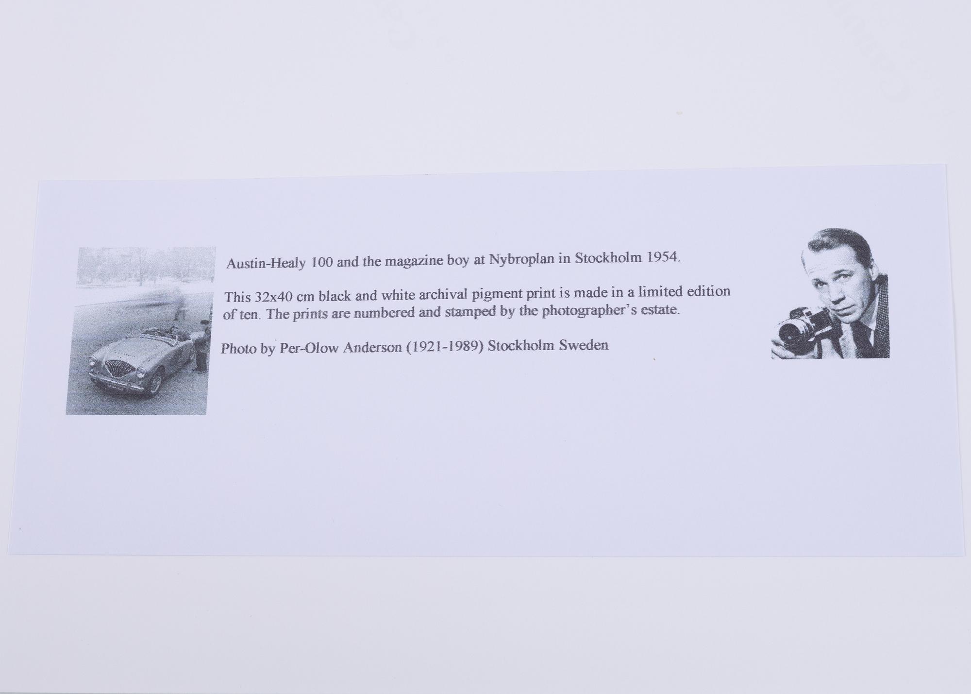 Per-Olow Anderson, 'Austin-Healy 100'.
