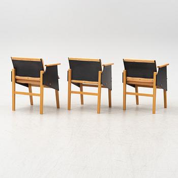Torbjörn Ahlström, three beech armchairs.