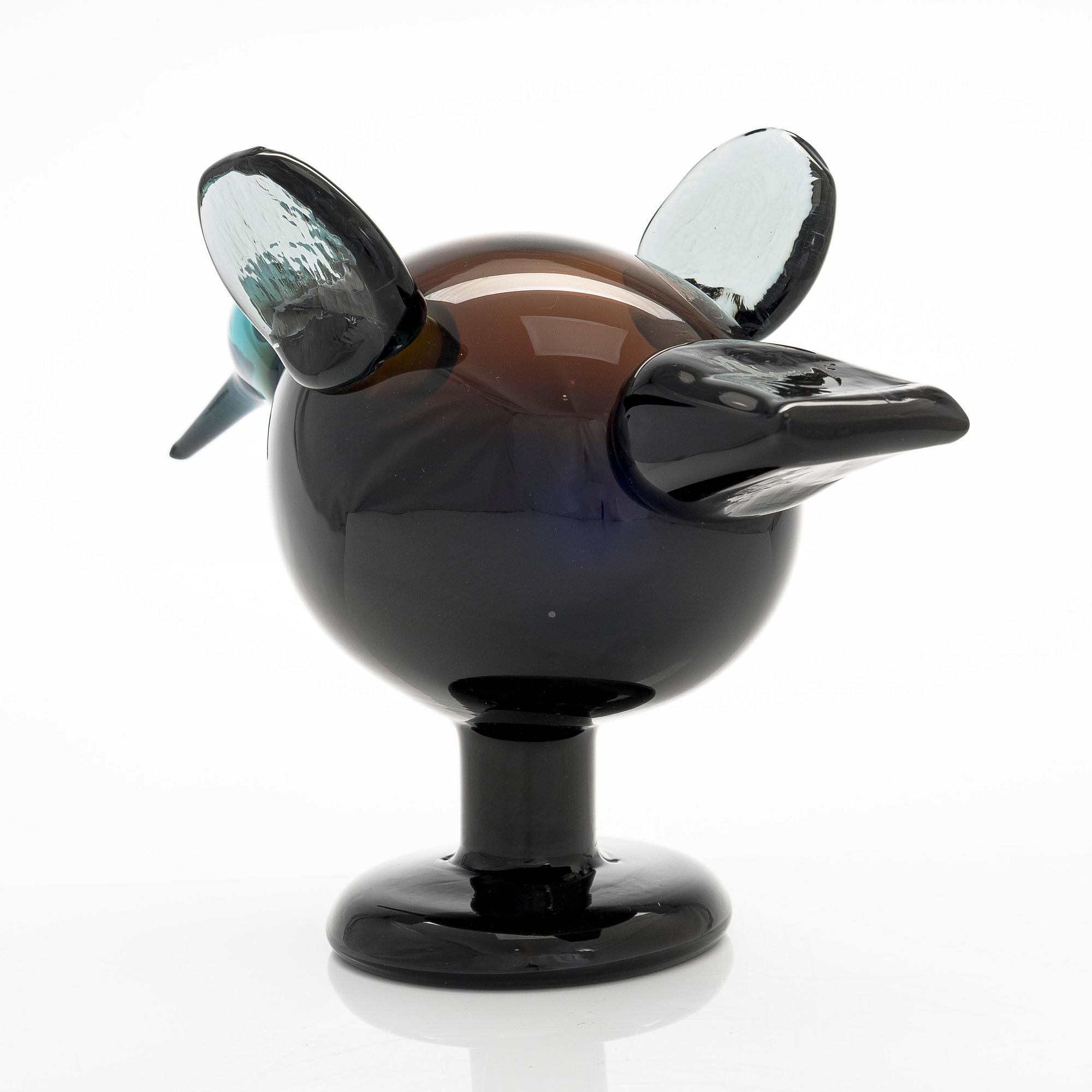 Oiva Toikka, An anniversary bird 2012, "Festive Catcher' , signed O. Toikka, Nuutajärvi 2012, numbered 732/2000.