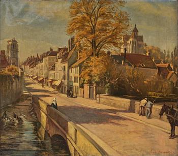 654. Émile Bernard, "Paysage de Tonnerre".