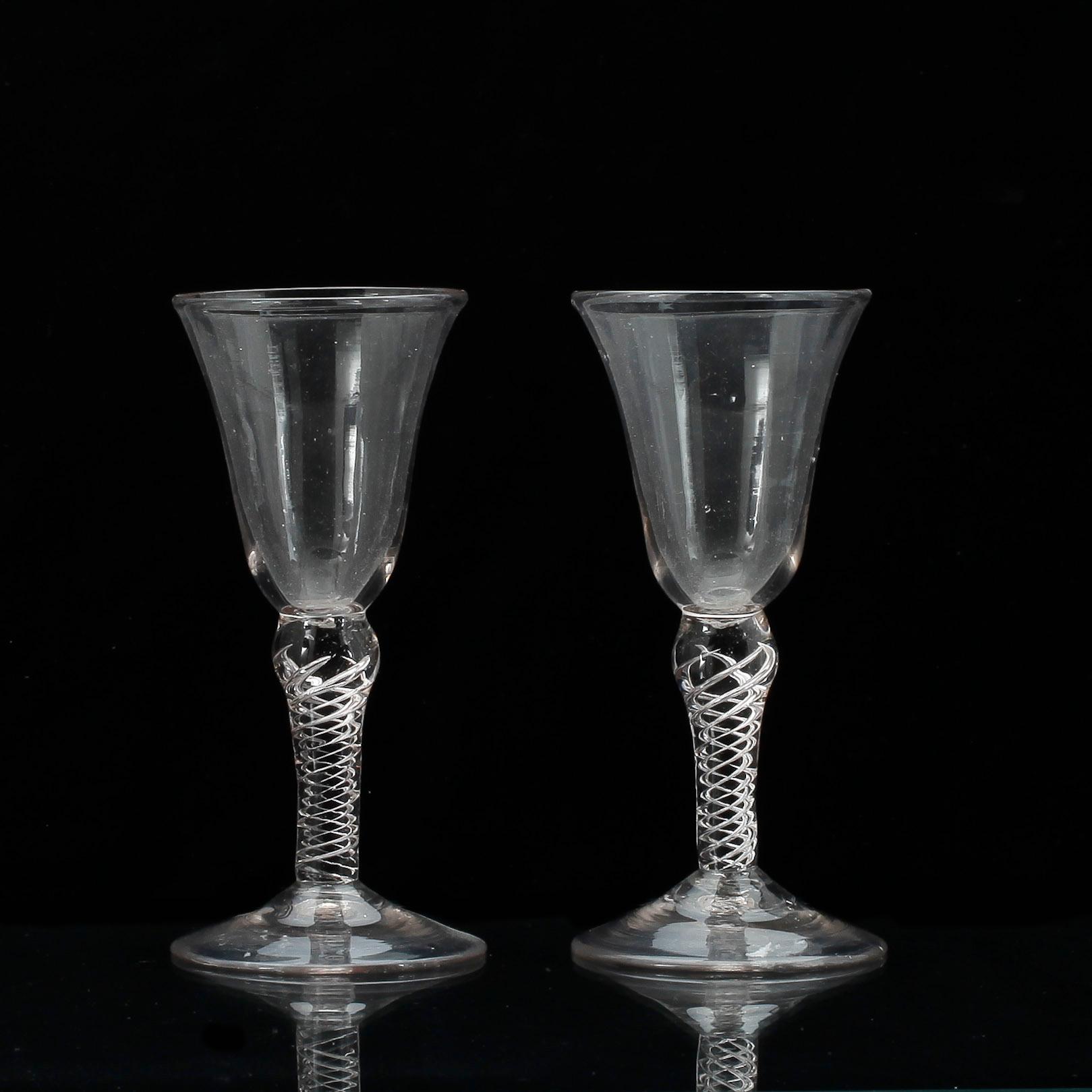 SPETSGLAS, 2 st. 1800-tal.