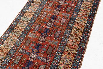 Gallerimatta, Nordvästpersisk, ca 385 x 95 cm.