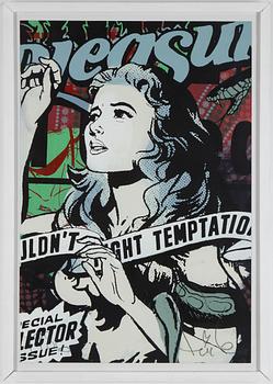 FAILE, mixed media, akryl, silk screen, signerad, märkt 1986, daterad 23:e augusti 2007.