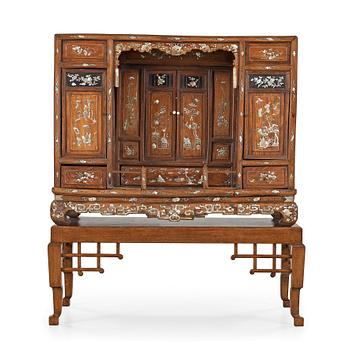 29. A Mother-of-Pearl-Inlaid Cabinet, Qing dynasty (1644-1912).