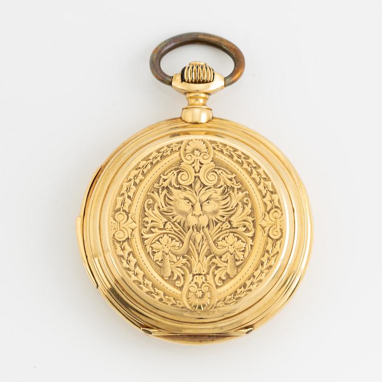 Pocket watch, hunter, 54 mm.