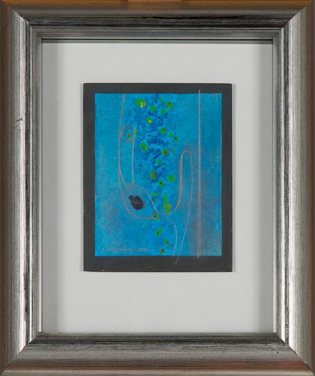 Göran Augustson, blandteknik, signerad och daterad 2000.