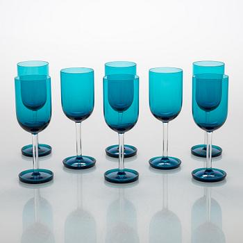 Nanny Still, lasiston osia, 12 kpl, "Harlekiini", Riihimäen Lasi Oy.