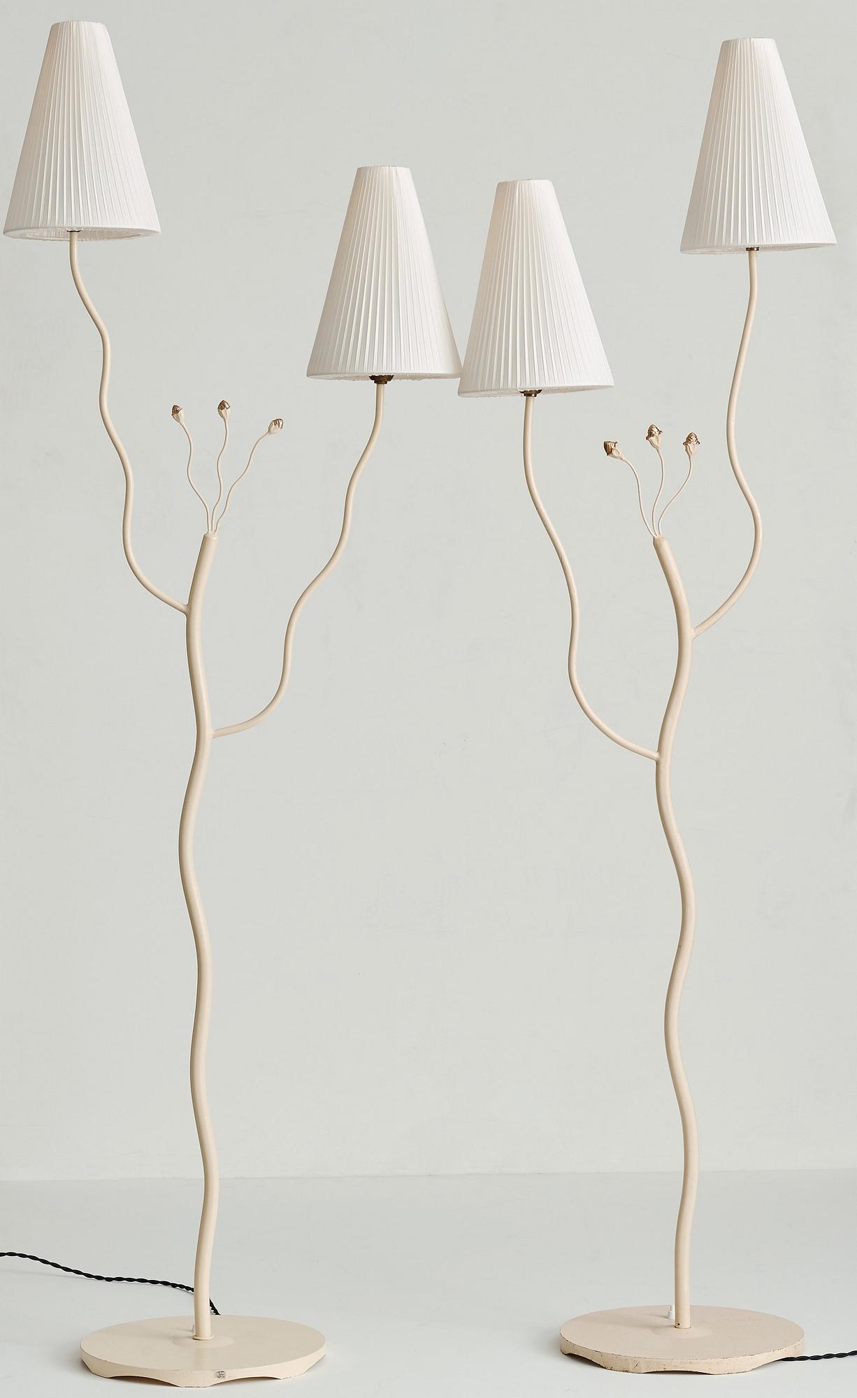 Swedish Modern, golvlampor, 2 st, 1940-50-tal.