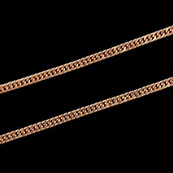 HALSKEDJA, 18 k guld, Balestra. Total vikt ca 13 g.