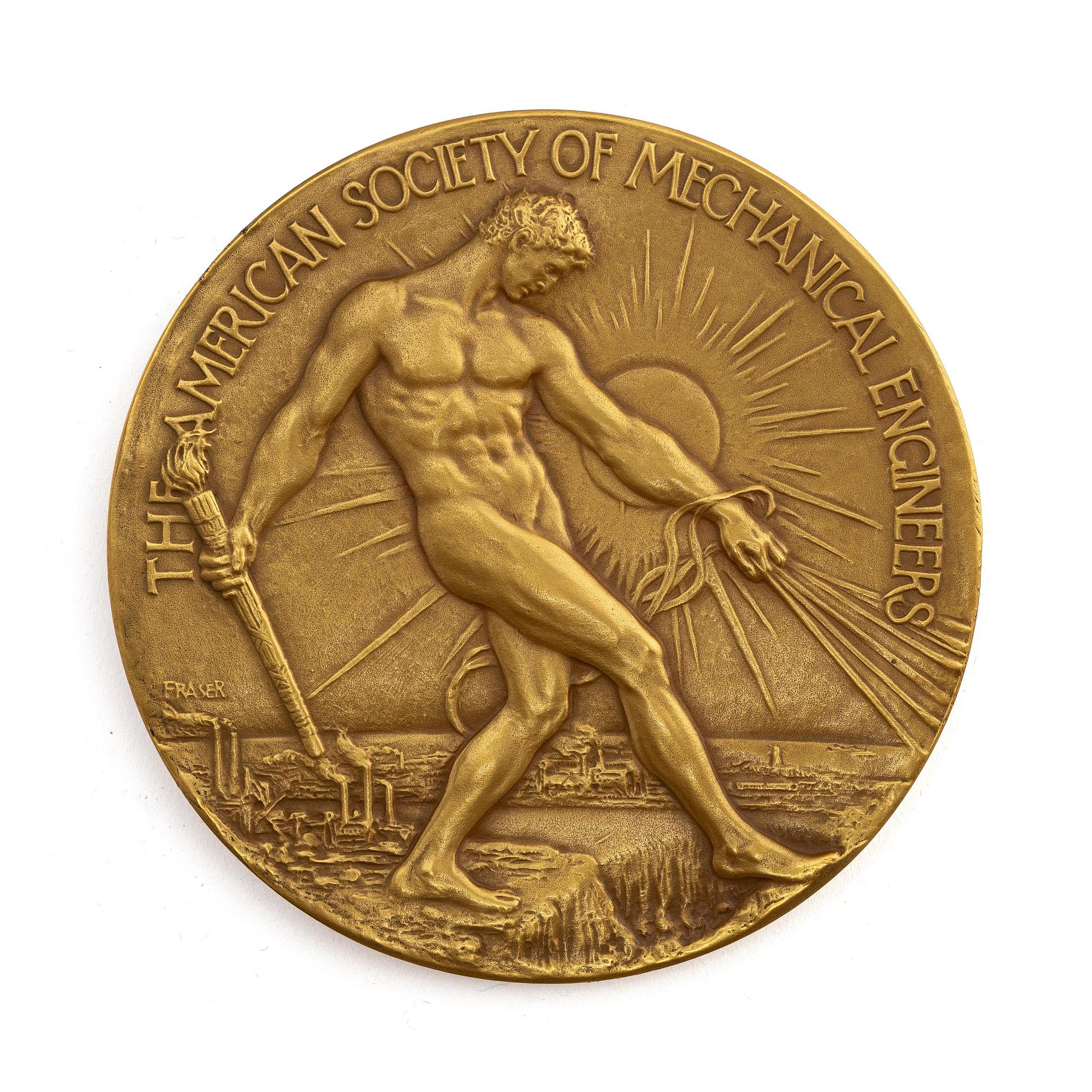 Professor Waloddi Weibulls ASME medalj i guld.