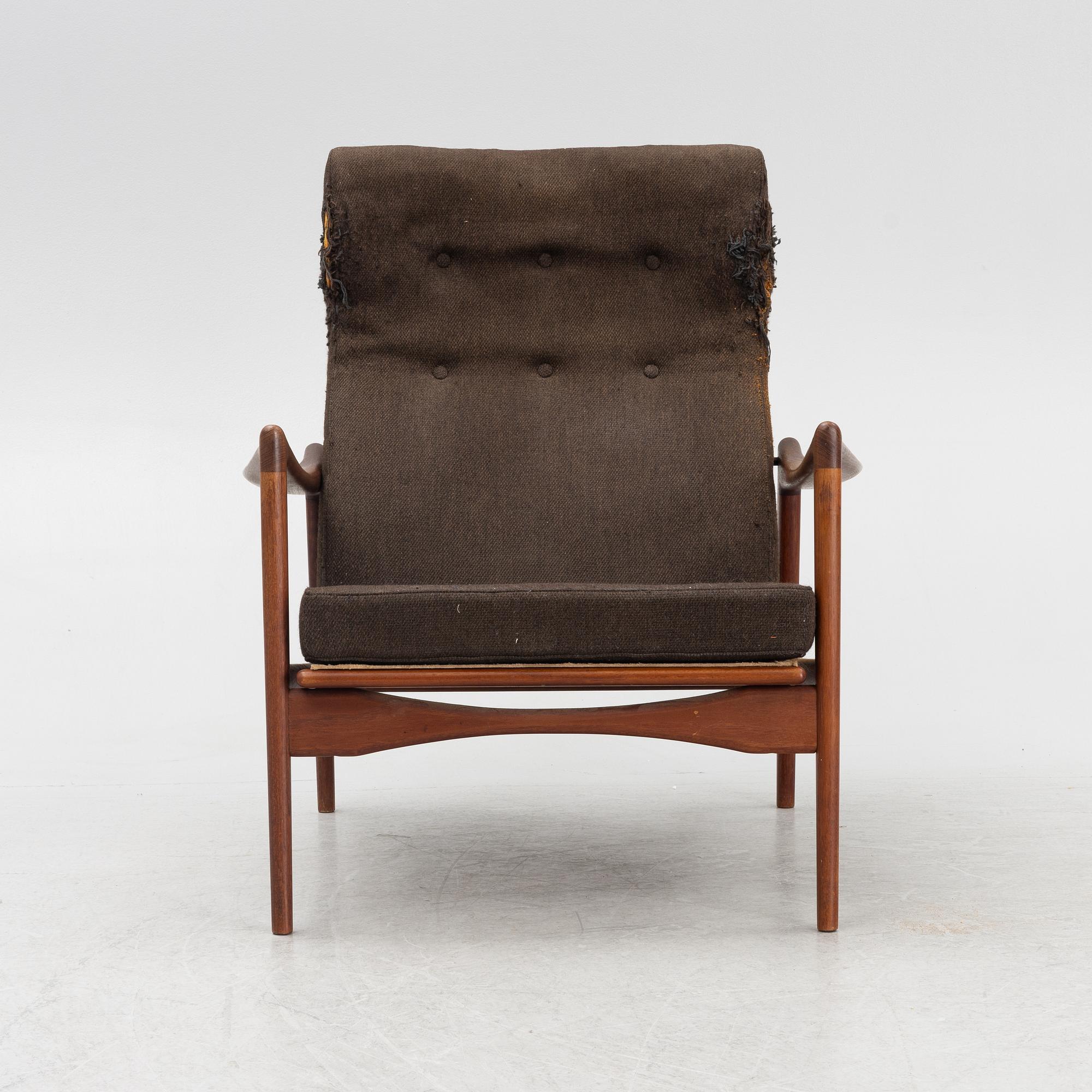 Ib Kofod Larsen, fåtölj, "Kandidaten", OPE möbler, 1960-tal.