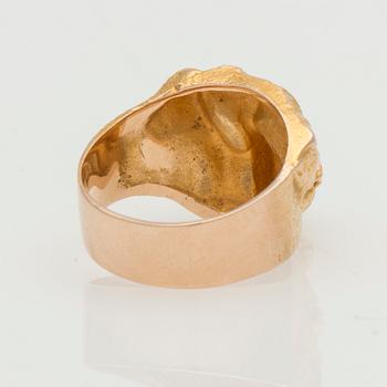 RING, Björn Weckström, Lapponia 1972. 14K guld.