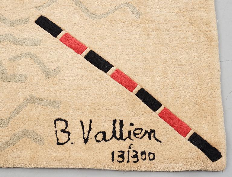 Bertil Vallien, Matta, ”Marker” (Sjömärke), tuftad, ca 139,5-140,5 x 196-199 cm, signerad B. Vallien 13/300.