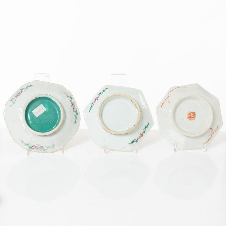 A group of  Chinese famille rose porcelain, around 1900.