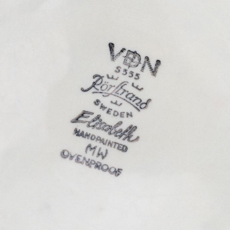 MATSERVIS,porslin, 37 delar,  "Elisabeth", Marianne Westman, Rörstrand.