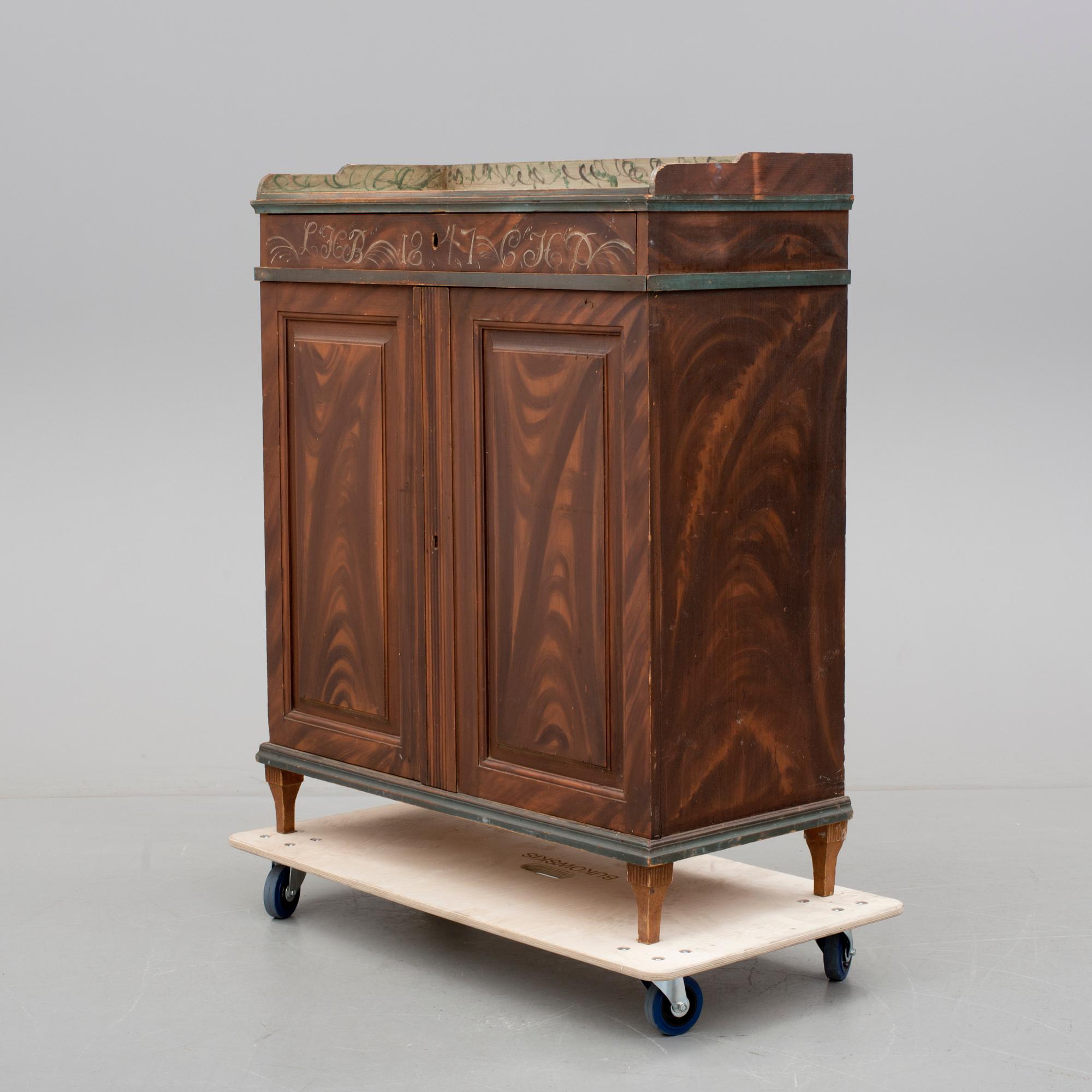 SKÄNK, allmoge, Hälsingland, daterad 1847.