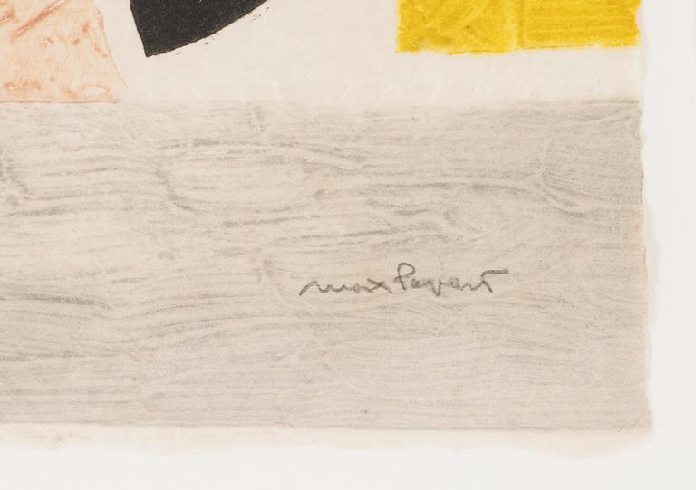 Max Papart, carborundumetsning, signerad XIII/XV.