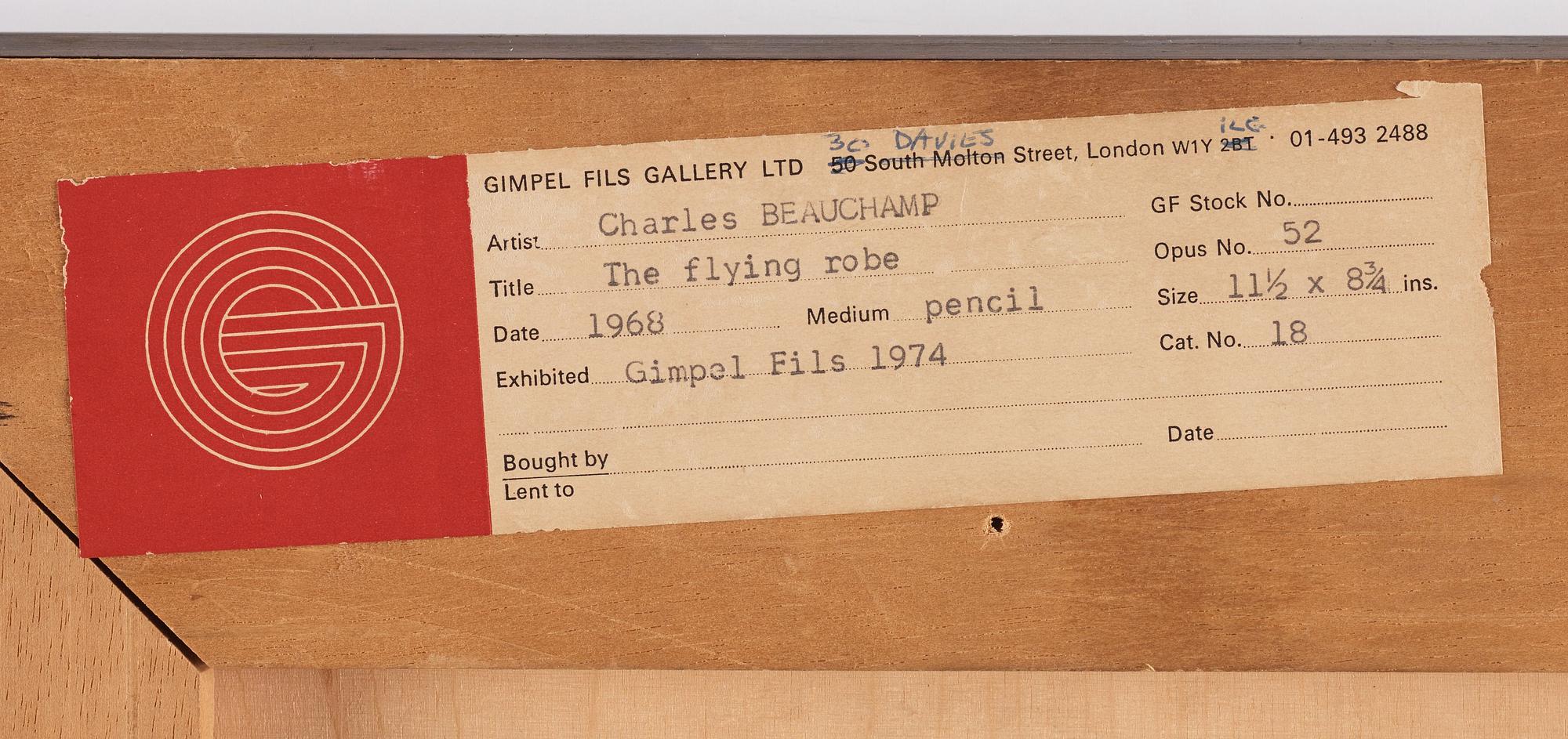 Charles Beauchamp, "The Flying Robe".