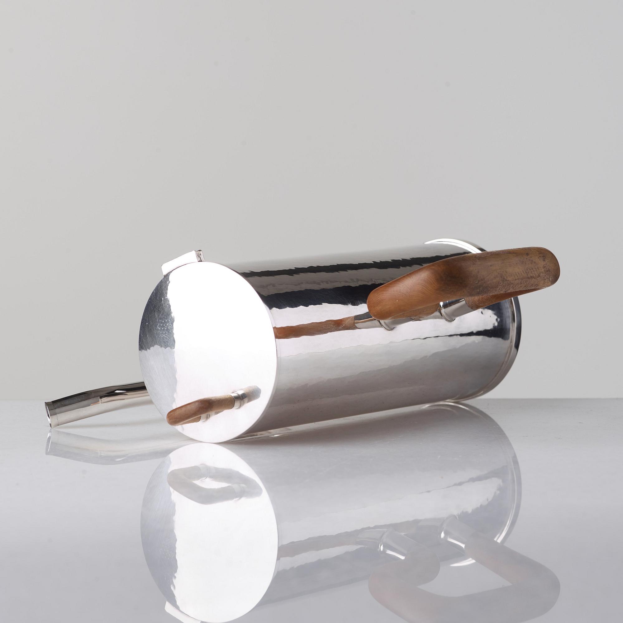 Sigurd Persson, kaffekanna, Stockholm 1984, smed Lars Munkhammar, sterling.
