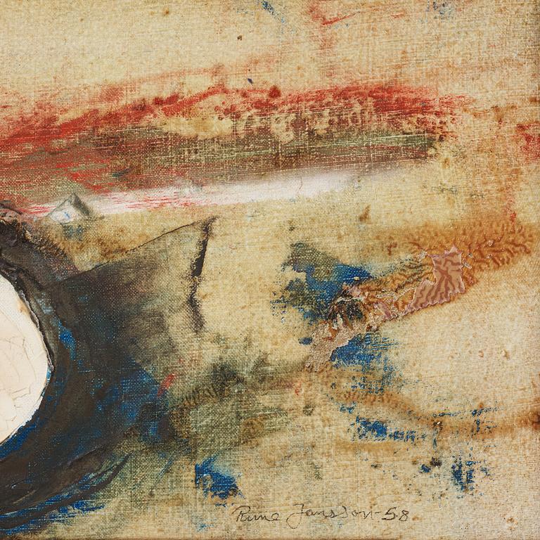RUNE JANSSON, oil on canvas, signed and dated -58.