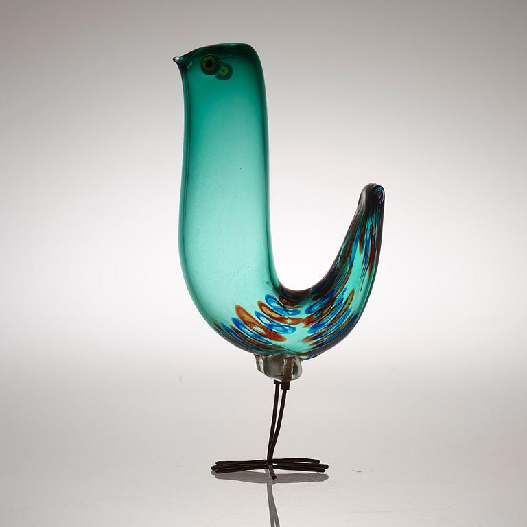 An Alessandro Pianon 'Pulcino' glass bird, Vistosi, Italy, 1960's.