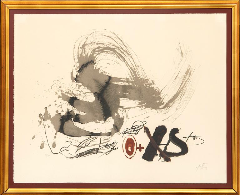 Antoni Tàpies,  "Vague d'encre".