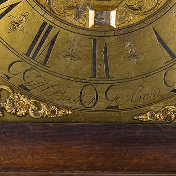 Longcase clock by Matthew Bushel, Aston England.