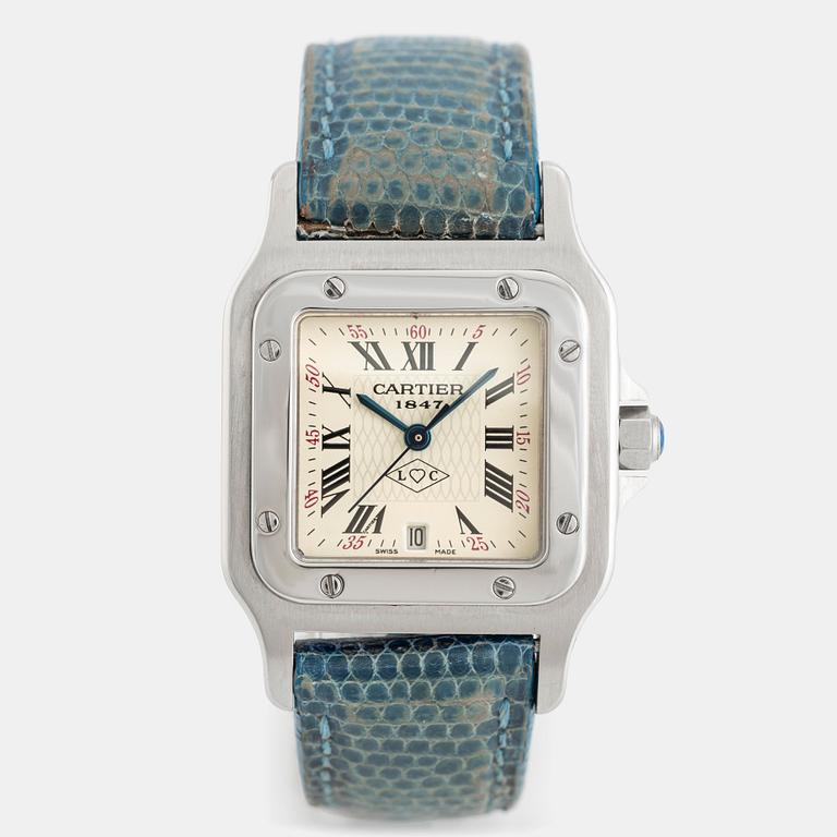 Cartier, Santos Galbée, "Made to commemorate the 150th anniversary of Cartier", ca 1997.