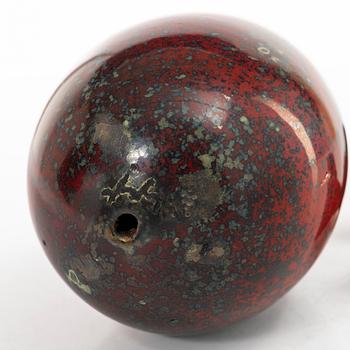 Hans Hedberg, a faience sculpture of an egg, Biot, France.