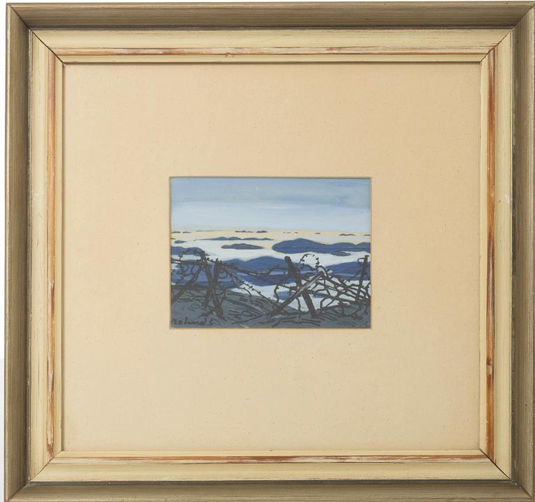 Roland Svensson, taggtråd i skärgårdmiljö.