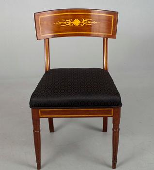 STOL, mahogny, empire. Nordeuropa, 1800-talets första hälft.