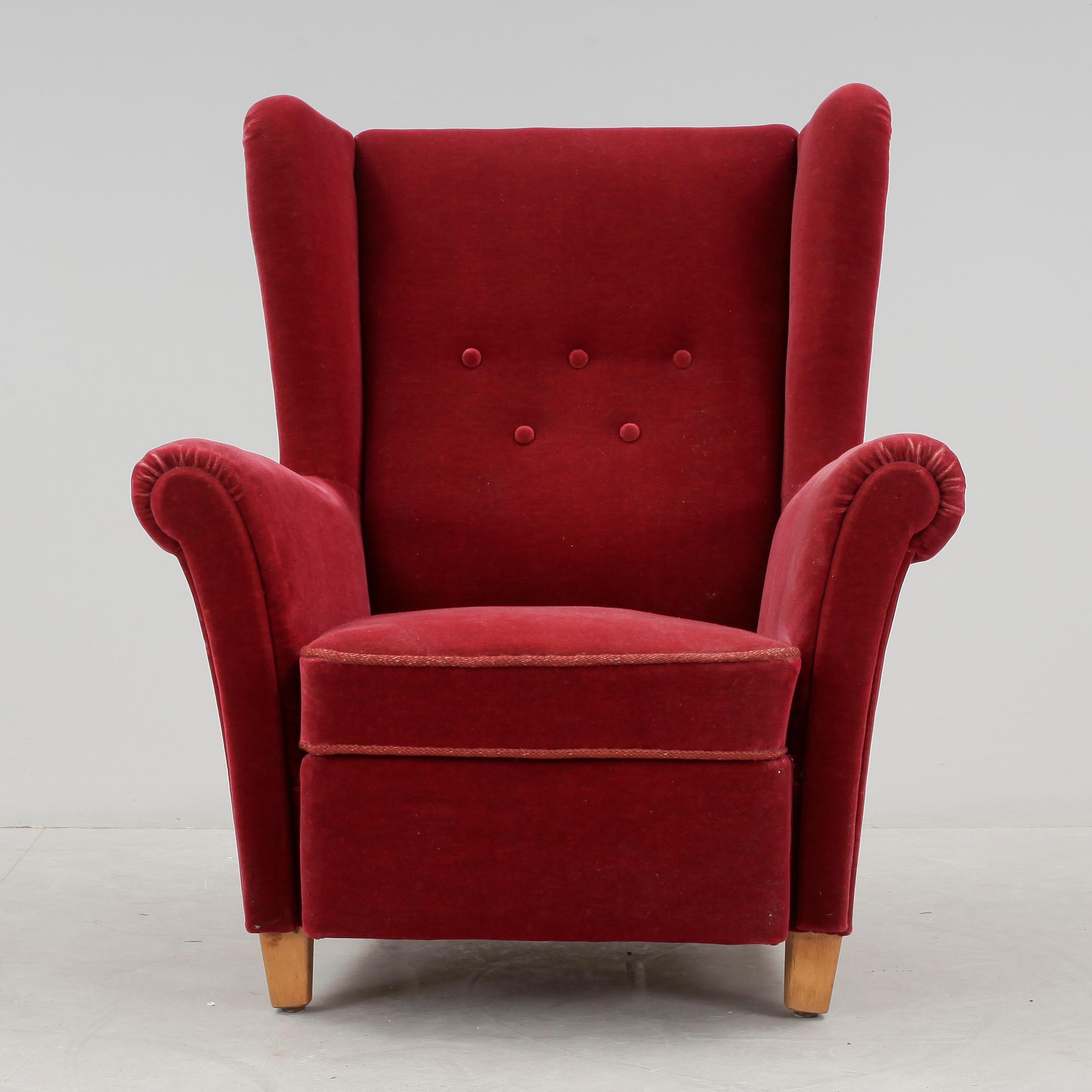 ÖRONLAPPSFÅTÖLJ, 1950/60-tal.