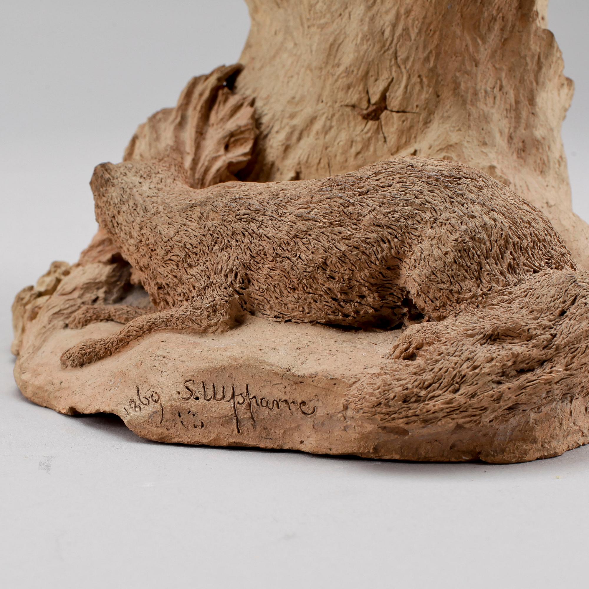 SIGGE BOGISLAUS ULFSPARRE, skulptur, terrakotta, sign o dat 1860.