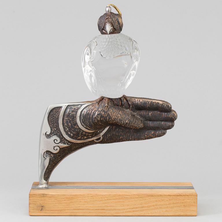 LUDVIG LÖFGREN, skulptur av järn och kristall. Målerås 2015. Numrerad 1/19.