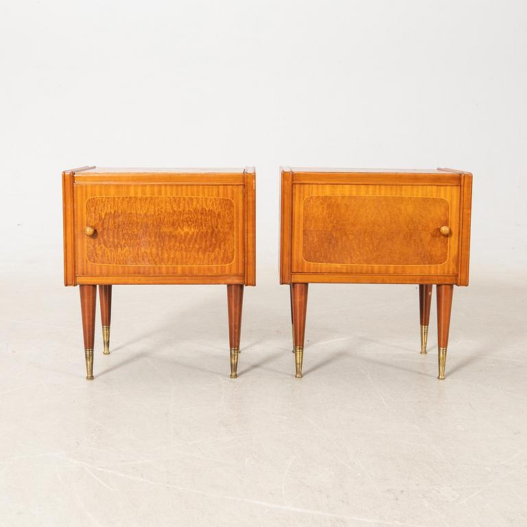 Nightstands, a pair, Art Deco, first half of the 20th century.
