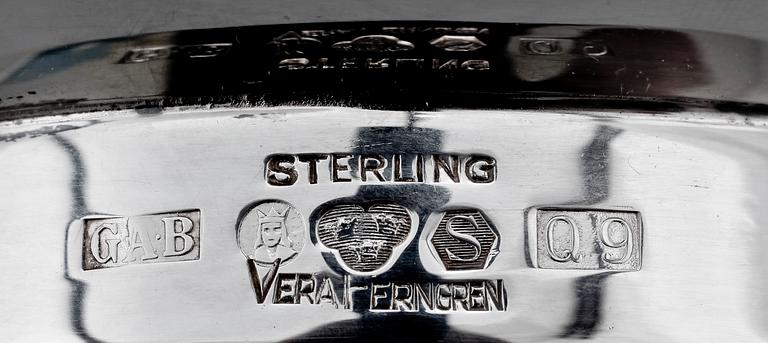 SKÅL, sterling silver, Vera Ferngren, GAB Stockholm 1964. Vikt 321 g.