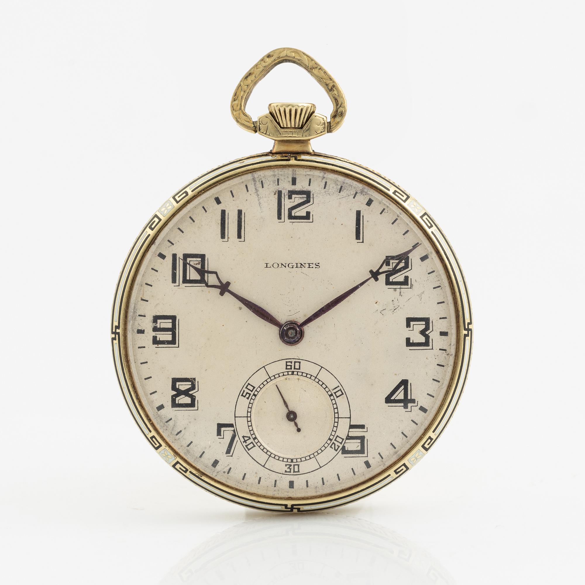 Longines, dress pocket watch, 42 mm.