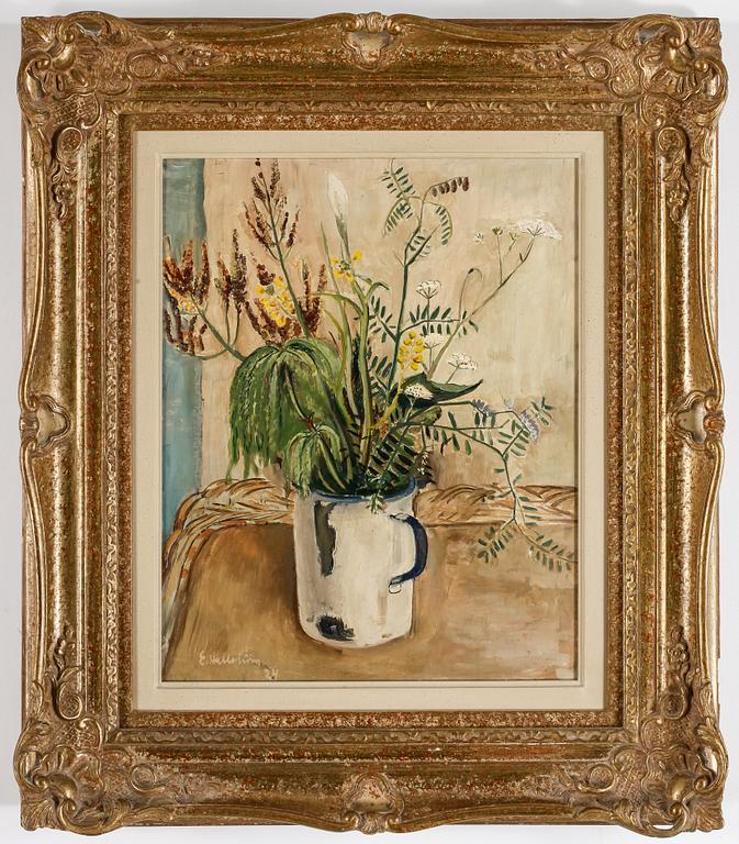 ERIC HALLSTRÖM, olja på pannå, signerad och daterad -24.