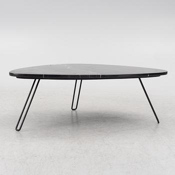 A contemporary coffee table.