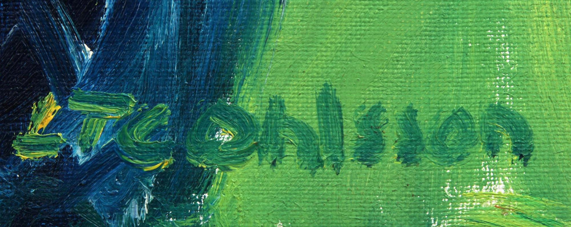 HANS ROSENQUIST, olja på pannå, och TOMMY OHLSSON, olja på duk, sign.