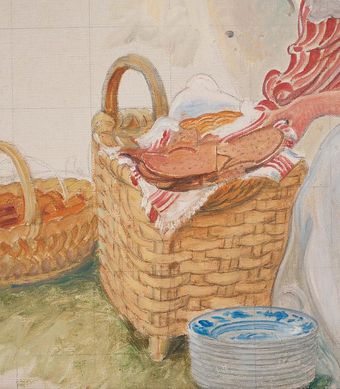 Carl Larsson, Martina and the Food Basket (studie till "Frukost i det gröna").