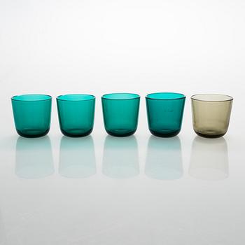 A Kaj Franck glass service set, Nuutajärvi.