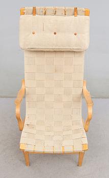 FÅTÖLJ, "Eva Hög", Bruno Mathsson, Dux, 1900-talets andra hälft.