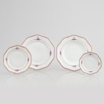 Dinner service, 100 pieces, Rosenthal, with monogram.