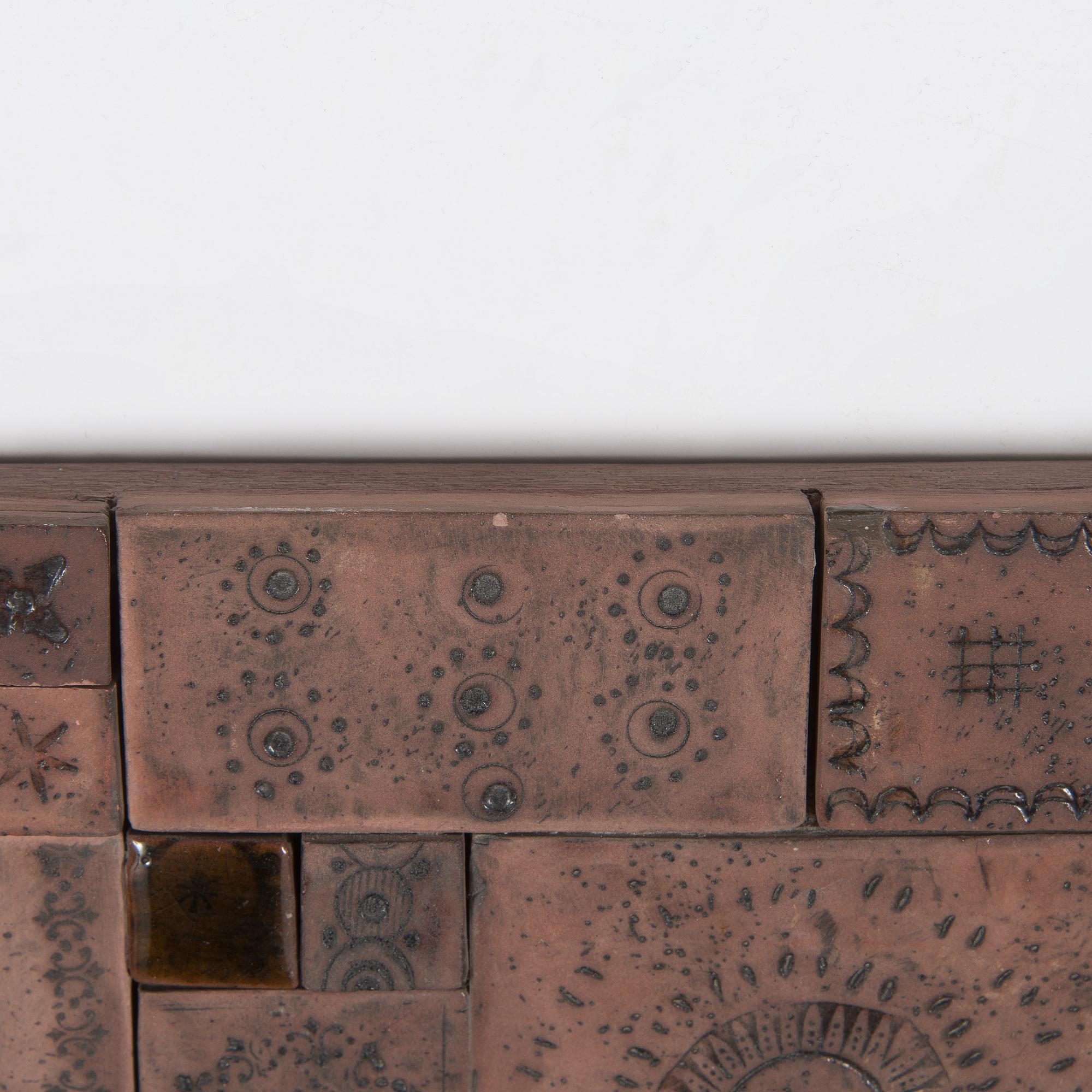 Rut Bryk, relief, signed a tergo.