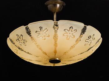 TAKLAMPA, Carl Fagerlund, Orrefors, 1900-talets första hälft.